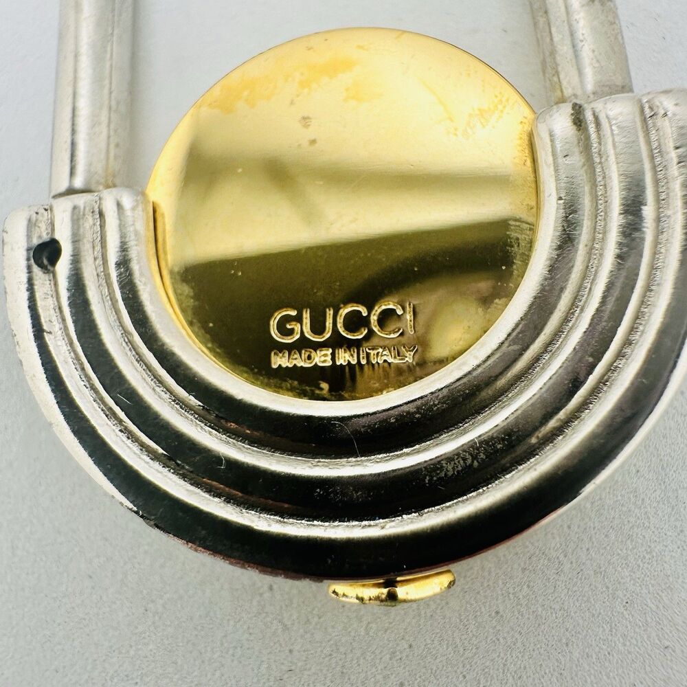 Gucci Interlocking G Two-Tone Key Ring - Picture 3 of 11